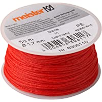 Meister cuerda 50 m x diámetro 1-7 mm- Rojo- PE- 6306110